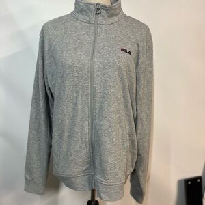 Fila Heather Gray Zip-Up Jacket